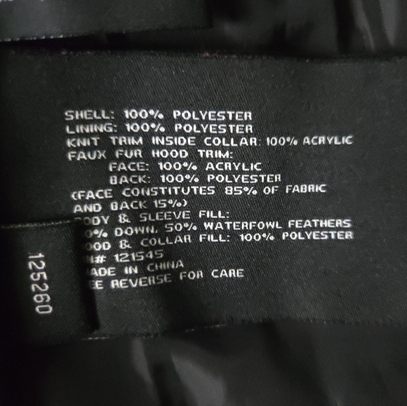 London Fog Puffer Coat with Faux Fur Trim - Picture 13 of 14